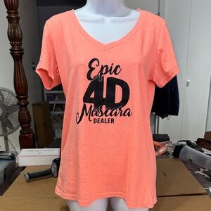 Younique Epic 4D Mascara Dealer Women's Coral T-Shirt